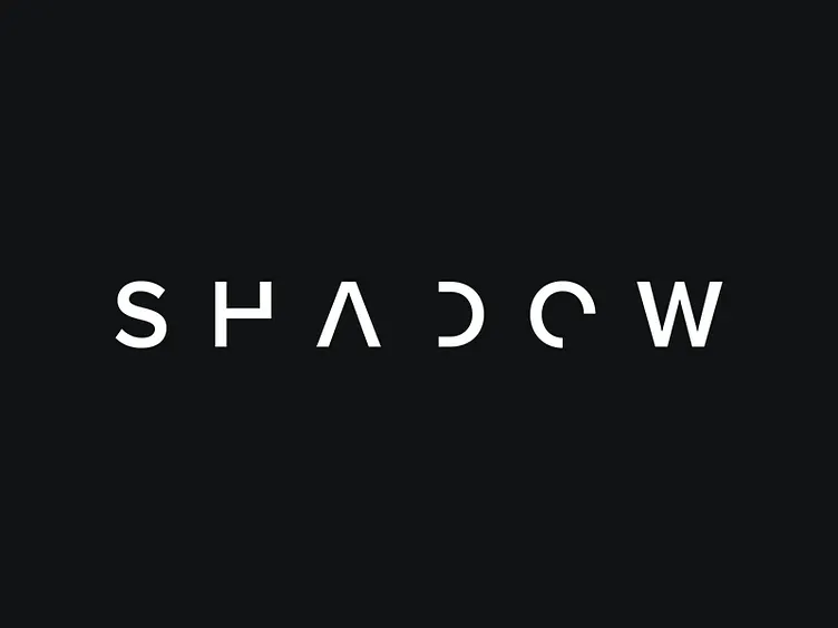 Shadow Cloud server infrastructure with glowing purple neon lights in a dark data center